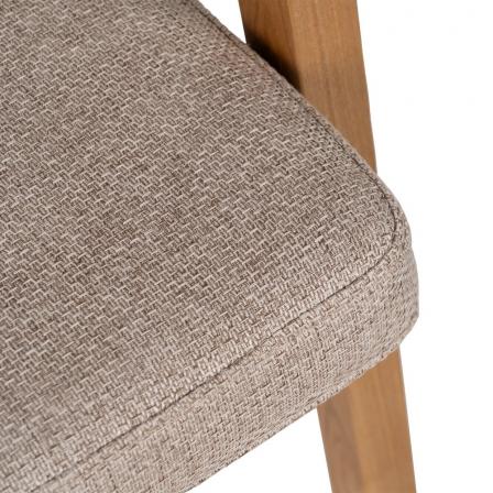 SILLA BRAZOS NATURAL MADERA / FIBRA 56 X 55 X 81 CM