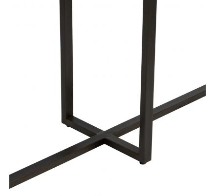 CONSOLA NATURAL-NEGRO MADERA-METAL 134 X 32 X 83 CM