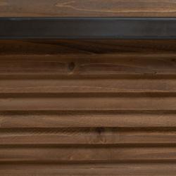 MESA CENTRO NATURAL-NEGRO MADERA-METAL 120 X 60 X 43,50 CM