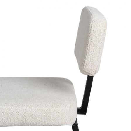 TABURETE BLANCO TEJIDO-METAL DECORACIÓN 39 X 50,50 X 103 CM