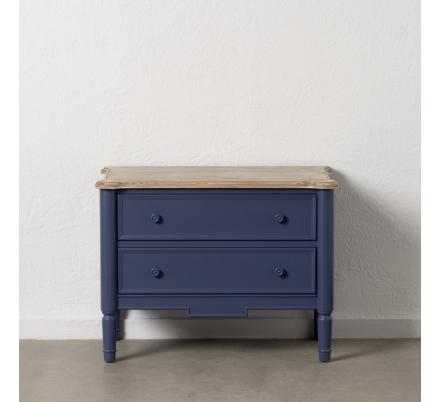 MUEBLE AUXILIAR AZUL MADERA 80 X 45 X 60 CM