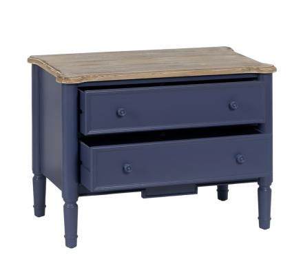 MUEBLE AUXILIAR AZUL MADERA 80 X 45 X 60 CM