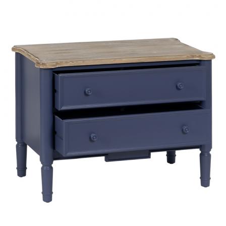 MUEBLE AUXILIAR AZUL MADERA 80 X 45 X 60 CM