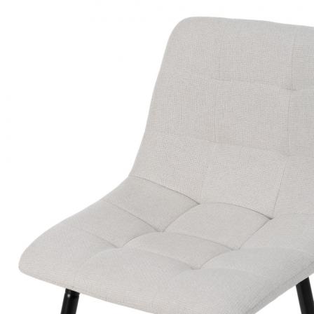 TABURETE CREMA TEJIDO-METAL SALÓN 45 X 55 X 92 CM