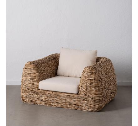 SILLÓN NATURAL RATÁN SALÓN 111 X 97 X 63 CM