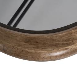 MESA CENTRO NATURAL-NEGRO MADERA-METAL 76 X 81 X 38 CM