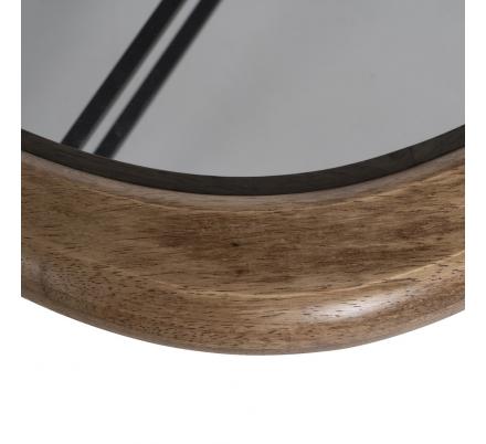 MESA CENTRO NATURAL-NEGRO MADERA-METAL 76 X 81 X 38 CM