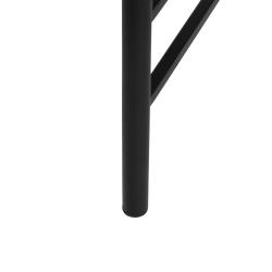 MESA CENTRO NATURAL-NEGRO MADERA-METAL 76 X 81 X 38 CM