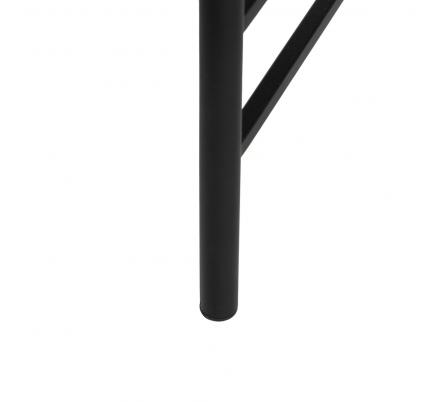 MESA CENTRO NATURAL-NEGRO MADERA-METAL 76 X 81 X 38 CM