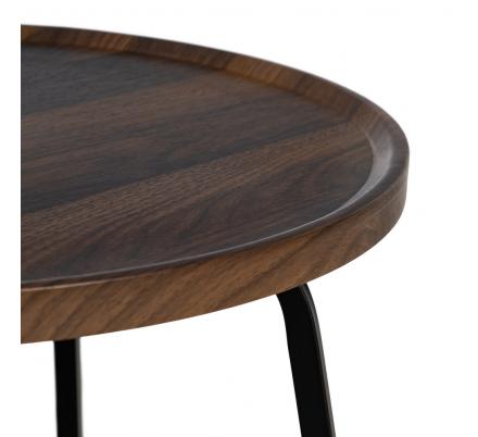 MESA CENTRO MARRÓN DM-METAL SALÓN 50 X 50 X 38 CM