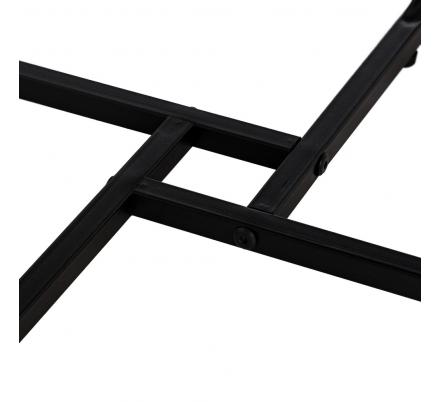 MESA CENTRO MARRÓN DM-METAL SALÓN 50 X 50 X 38 CM