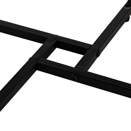 MESA CENTRO MARRÓN DM-METAL SALÓN 50 X 50 X 38 CM