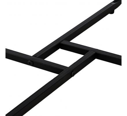 MESA CENTRO MARRÓN DM-METAL SALÓN 60 X 60 X 45 CM