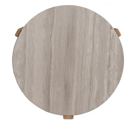 MESA CENTRO NATURAL-BLANCO MÁRMOL/MADERA 72,50 X 70 X 40 CM