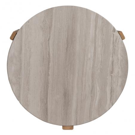 MESA CENTRO NATURAL-BLANCO MÁRMOL/MADERA 72,50 X 70 X 40 CM