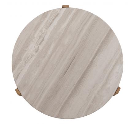 MESA CENTRO NATURAL-BLANCO MÁRMOL/MADERA 83 X 80 X 37 CM