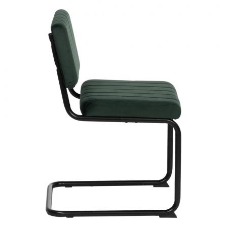 SILLA VERDE TEJIDO-METAL CONTRACT 48 X 56 X 82 CM