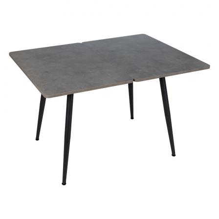 MESA EXTENSIBLE GRIS METAL-MADERA PAX 90 X 60 X 75 CM