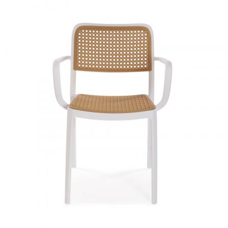 SILLA REPOSABRAZOS VENUS BLANC