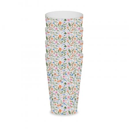 SET 4 VASOS FLORES