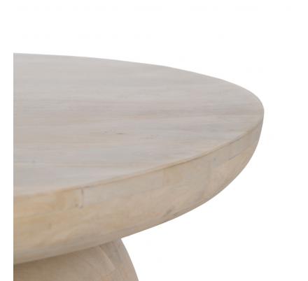 MESA CENTRO BLANCO MADERA DE MANGO SALÓN 107 X 71 X 38 CM