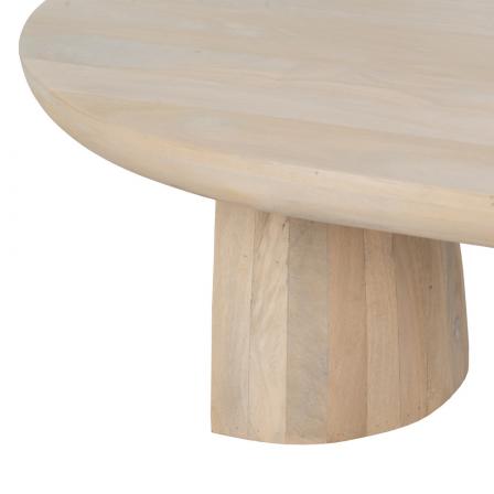 MESA CENTRO BLANCO MADERA DE MANGO SALÓN 107 X 71 X 38 CM