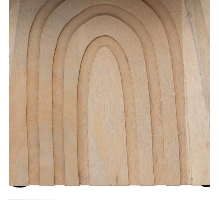 MESA CENTRO BLANCO MADERA DE MANGO SALÓN 107 X 71 X 38 CM