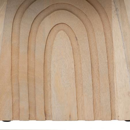 MESA CENTRO BLANCO MADERA DE MANGO SALÓN 107 X 71 X 38 CM