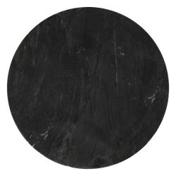 MESA CENTRO NEGRO-ORO HIERRO / MÁRMOL 55 X 55 X 38 CM