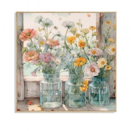 LIENZO 40 x 40 RAMOS SILVESTRES
