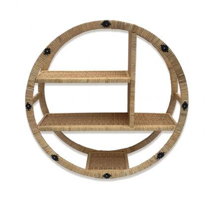 ESTANTERIA REDONDA RATTAN