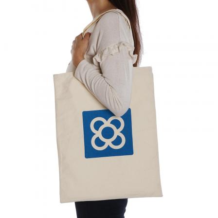 BOLSO COMPRA BALDOSA BARCELONA AZUL
