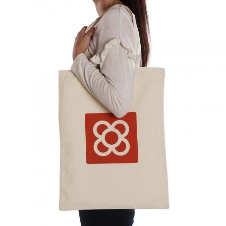 BOLSO COMPRA BALDOSA BARCELONA ROJO