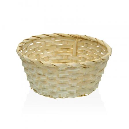 CESTA REDONDA AMARILLA DE 23 CM DE DIAMETRO
