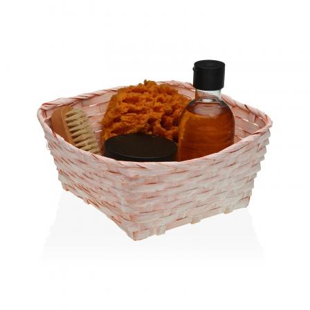 CESTA CUADRADA DE 20 X 20 ROSA