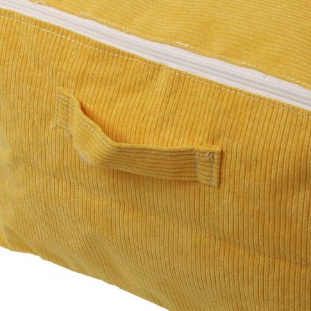 CAJA ALMACENAMIENTO CORDUROY AMARILLA  M