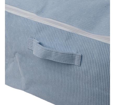 CAJA ALMACENAMIENTO CORDUROY AZUL M