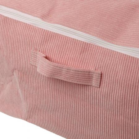 CAJA ALMACENAMIENTO CORDUROY ROSA L