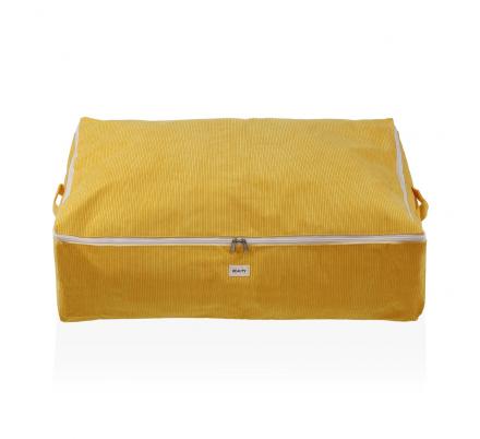 CAJA ALMACENAMIENTO CORDUROY AMARILLA XL