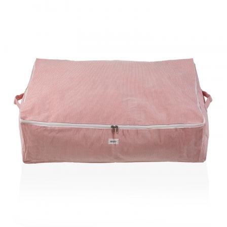 CAJA ALMACENAMIENTO CORDUROY ROSA XL