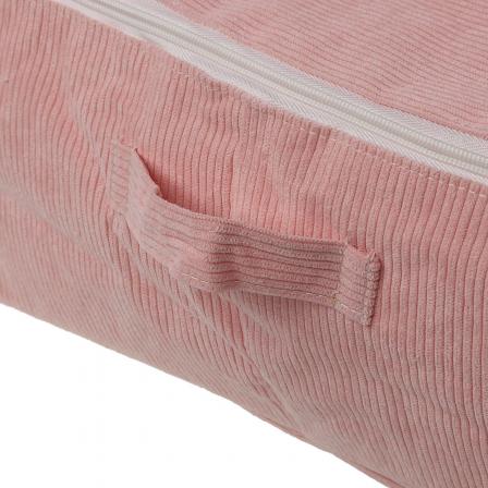 CAJA ALMACENAMIENTO CORDUROY ROSA XL
