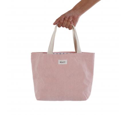 BOLSA  CORDUROY ROSA