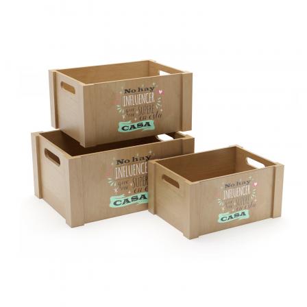 SET 3 CAJAS MADERA INFLUENCER