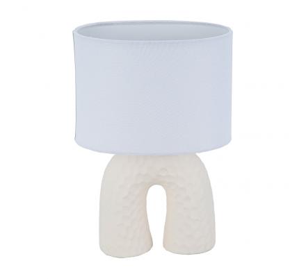 LAMPARA DE MESA ARCO CREMA