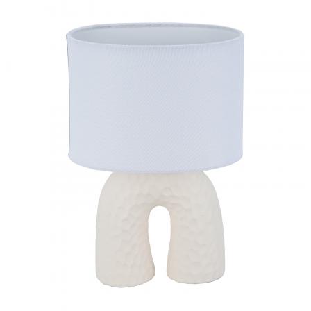 LAMPARA DE MESA ARCO CREMA