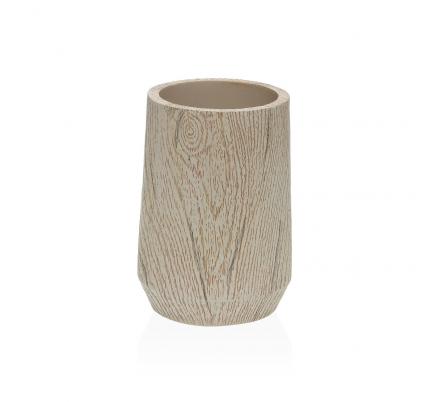 VASO PARA CEPILLOS ACABADO MADERA