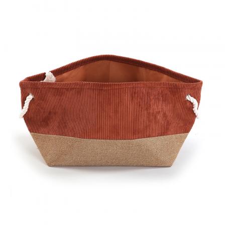 CESTA  CORDUROY  TERRACOTA