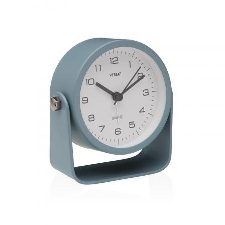 RELOJ DE MESA DESPERTADOR ALURA AZUL