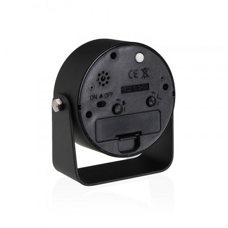 RELOJ DE MESA DESPERTADOR ALURA NEGRO