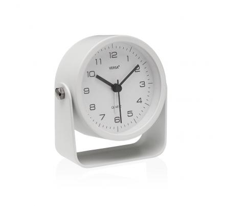 RELOJ DE MESA DESPERTADOR ALURA BLANCO